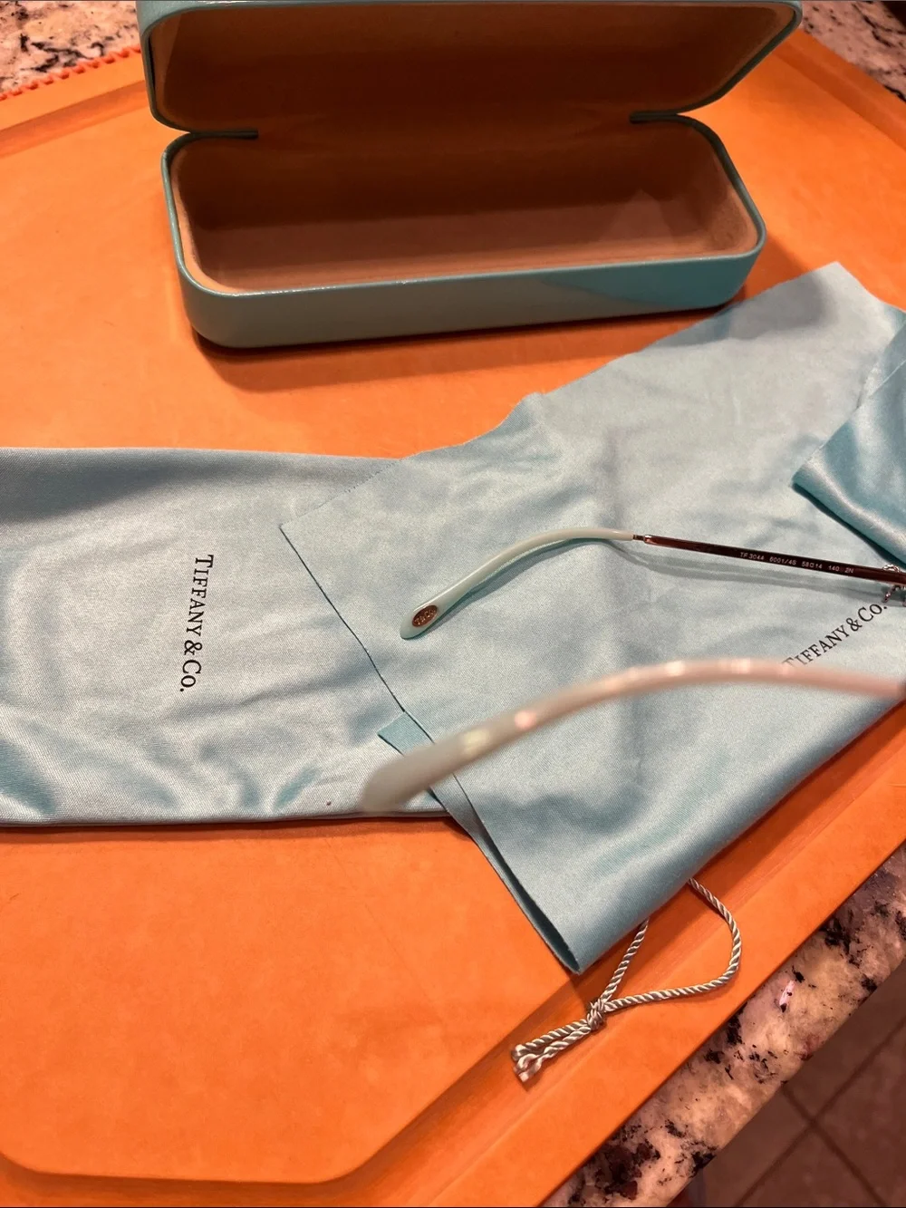 Tiffany & Co. Aviator Sunglasses in Silver Frame with Brown Lenses
